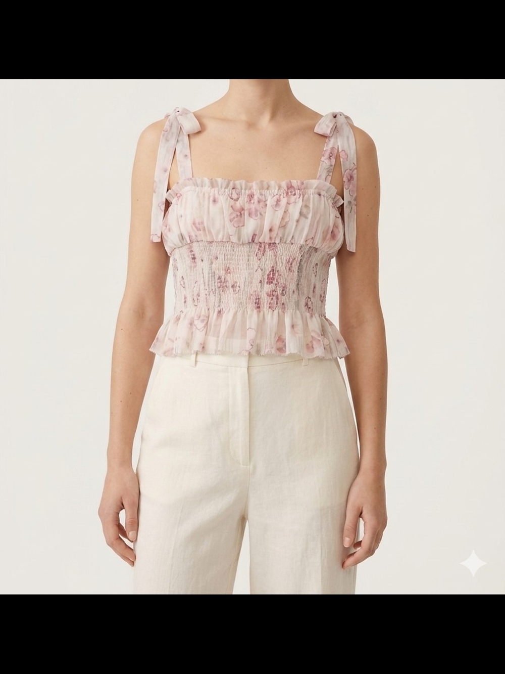 NWOT Aritzia Wilfred Ballad Camisole - Sage Frost/Oat Beige Size M